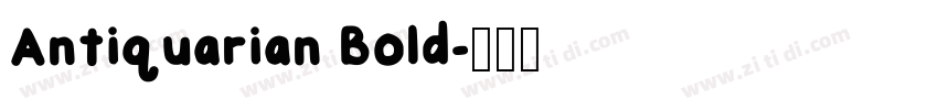 Antiquarian Bold字体转换
